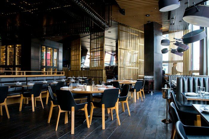 Stylish restaurant interior